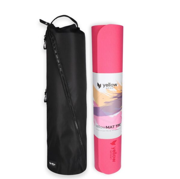 YellowSport- Jógadýna með tösku (Bleikt)